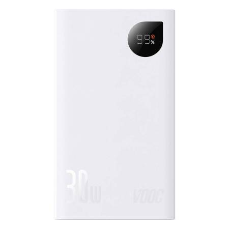 Външна батерия Baseus Adaman2 20000mAh 30W 2 x USB PPAD050002 - бяла