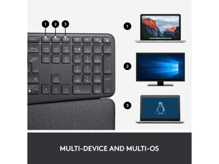 Безжична клавиатура Logitech ERGO K860