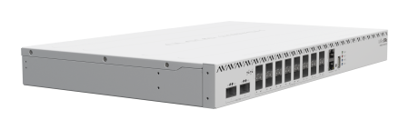 Комутатор MikroTik CRS518-16XS-2XQ-RM 2x 100 Gigabit QSFP28 порта и 16x 25 Gigabit SFP28 порта