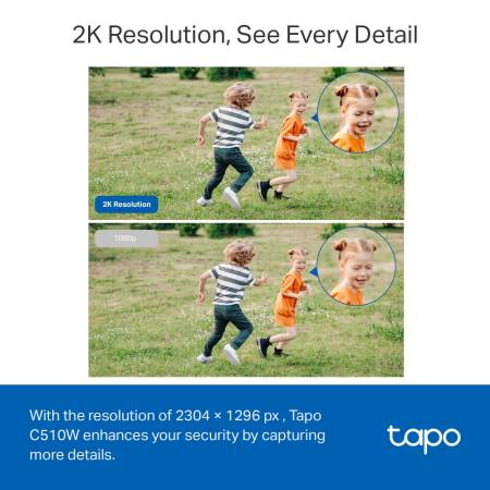 Външна охранителна камера TP-Link Tapo C510W 2K панорамна
