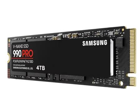Samsung SSD 990 PRO 4TB PCIe 4.0 NVMe 2.0 M.2 V-NAND 3-bit MLC