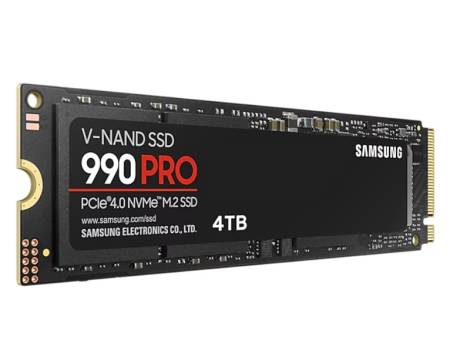 Samsung SSD 990 PRO 4TB PCIe 4.0 NVMe 2.0 M.2 V-NAND 3-bit MLC