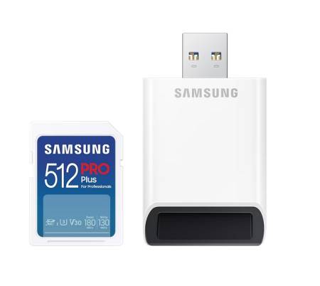 Samsung 512GB SD PRO Plus + USB Reader