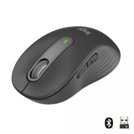 Безжична мишка Logitech Signature M650 BT-N/A-EMEA-M650 - тъмносива
