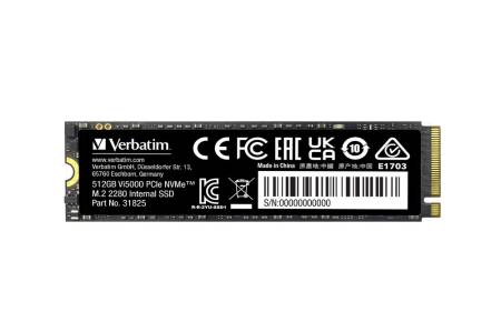 Verbatim Vi5000 Internal PCIe NVMe M.2 SSD 512GB