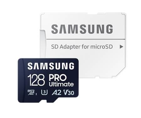 Samsung 128GB micro SD Card PRO Ultimate with Adapter 