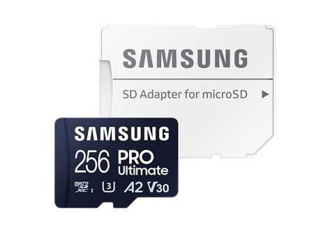 Samsung 256GB micro SD Card PRO Ultimate with Adapter 
