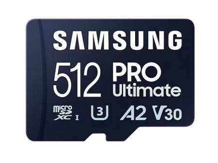 Samsung 512GB micro SD Card PRO Ultimate with Adapter 