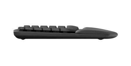 Logitech Wave Keys wireless ergonomic keyboard - GRAPHITE - US INT`L - 2.4GHZ/BT - N/A - INTNL-973 - UNIVERSAL