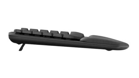 Logitech Wave Keys wireless ergonomic keyboard - GRAPHITE - US INT`L - 2.4GHZ/BT - N/A - INTNL-973 - UNIVERSAL
