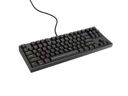 Genesis Gaming Keyboard Thor 404 TKL Black RGB Backlight US Layout Yellow Switch
