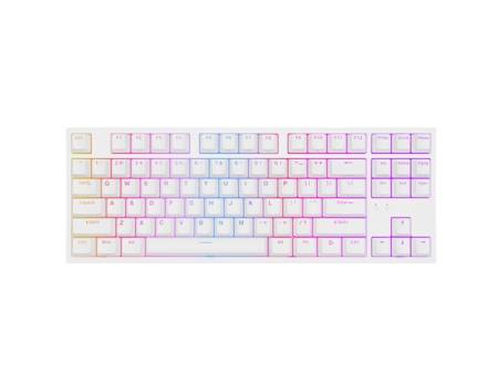 Genesis Gaming Keyboard Thor 404 TKL White RGB Backlight US Layout Yellow Switch