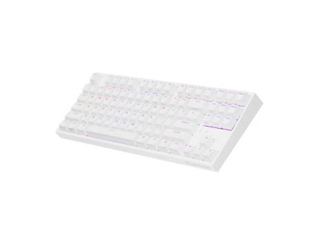 Genesis Gaming Keyboard Thor 404 TKL White RGB Backlight US Layout Brown Switch