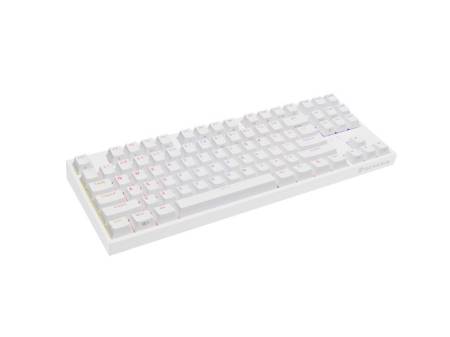 Genesis Gaming Keyboard Thor 404 TKL White RGB Backlight US Layout Brown Switch