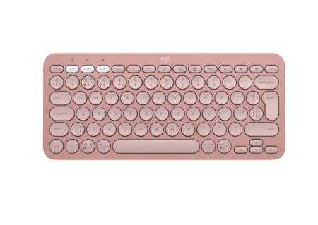 Logitech Pebble Keys 2 K380s - TONAL ROSE - US INT'L - BT - N/A - INTNL-973 - UNIVERSAL