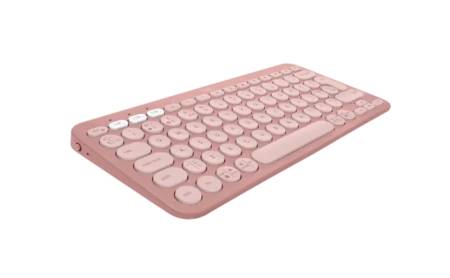 Logitech Pebble Keys 2 K380s - TONAL ROSE - US INT'L - BT - N/A - INTNL-973 - UNIVERSAL