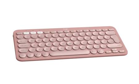 Logitech Pebble Keys 2 K380s - TONAL ROSE - US INT'L - BT - N/A - INTNL-973 - UNIVERSAL