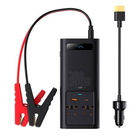 Baseus захранващ инвертор 300W 220V (CN / EU Plug) CGNB010101 - черен