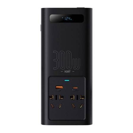 Baseus захранващ инвертор 300W 220V (CN / EU Plug) CGNB010101 - черен
