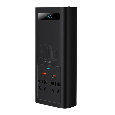 Baseus захранващ инвертор 300W 220V (CN / EU Plug) CGNB010101 - черен