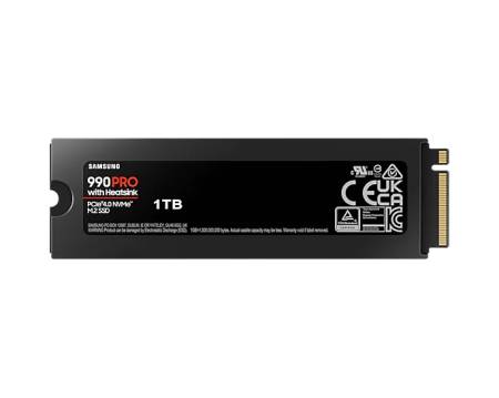 Samsung SSD 990 PRO 1TB Heatsink PCIe 4.0 NVMe 2.0 M.2 V-NAND 3-bit MLC