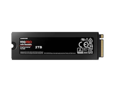 Samsung SSD 990 PRO 2TB Heatsink PCIe 4.0 NVMe 2.0 M.2 V-NAND 3-bit MLC