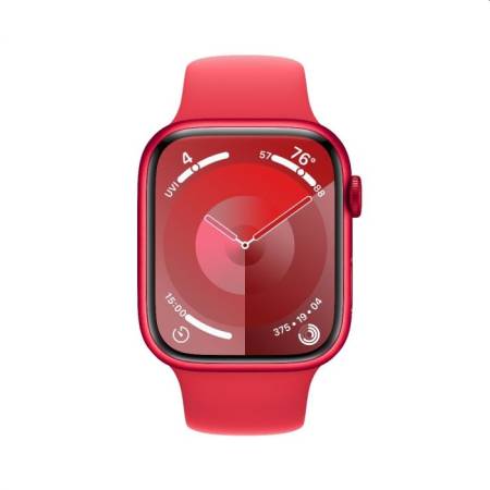 Apple Watch Series 9 GPS + Cellular 45mm (PRODUCT)RED Aluminium Case with (PRODUCT)RED Sport Band - S/M
