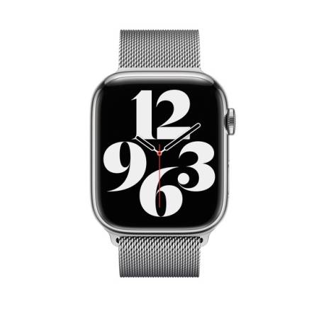 Apple 45mm Silver Milanese Loop