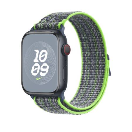 Apple 45mm Bright Green/Blue Nike Sport Loop