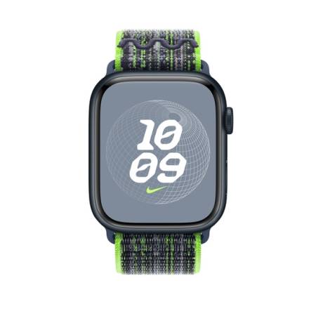 Apple 45mm Bright Green/Blue Nike Sport Loop