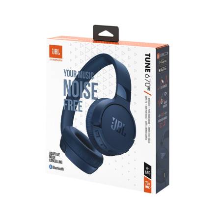 JBL T670NC BLU HEADPHONES
