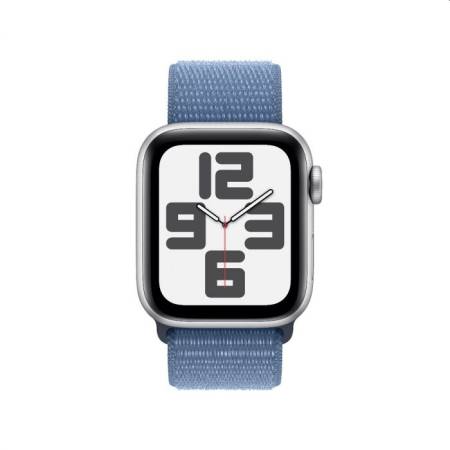 Apple Watch SE2 v2 GPS 40mm Silver Alu Case w Winter Blue Sport Loop