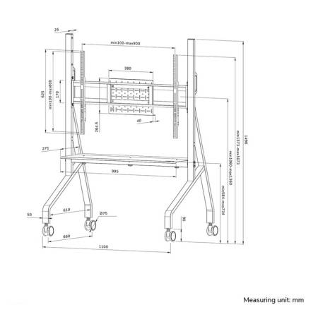 Neomounts Move Go Mobile Floor Stand (fast install