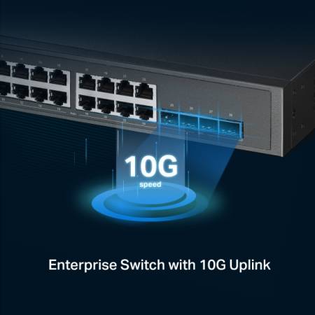 Комутатор TP-Link JetStream TL-SG3428XPP-M2 24-портов гигабит L2+ управляем с 16-порта PoE+ и 8-порта PoE++