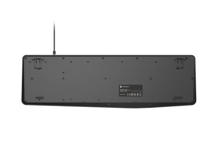 Natec keyboard Nautilus SLIM Black-Grey US layout