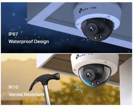 5MP пълноцветна куполна мрежова камера TP-Link VIGI C250(2.8mm)