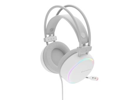 Genesis Headset Neon 613 With Microphone RGB Illumination White