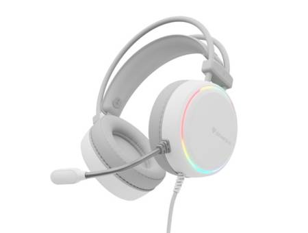 Genesis Headset Neon 613 With Microphone RGB Illumination White