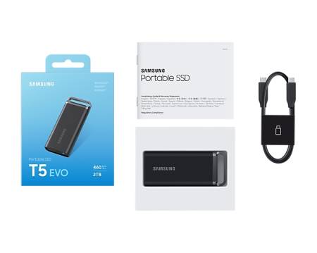 Samsung 2TB T5 EVO Portable SSD USB 3.2 Gen 1