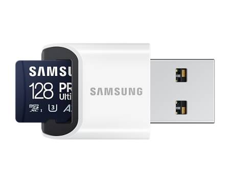 Samsung 128GB micro SD Card PRO Ultimate with USB Reader 