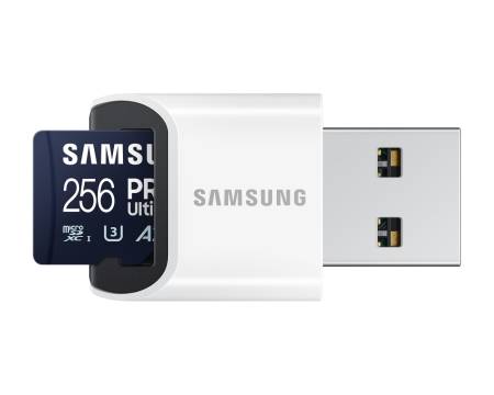 Samsung 256GB micro SD Card PRO Ultimate with USB Reader 