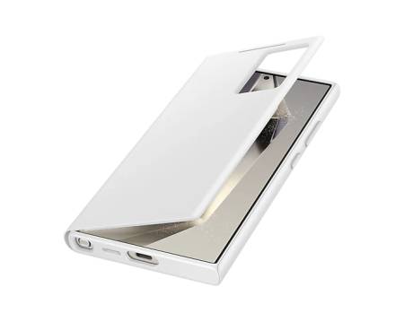 Samsung S24 Ultra Smart View Wallet Case White