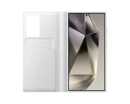 Samsung S24 Ultra Smart View Wallet Case White