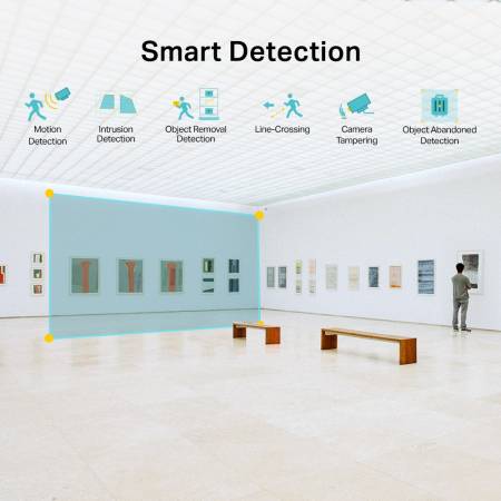 4MP пълноцветна куполна мрежова камера TP-Link VIGI C240(4mm)