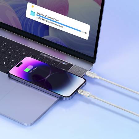 Кабел Baseus Explorer Series USB-C - Lightning 20W 2 м CATS010302 - бял