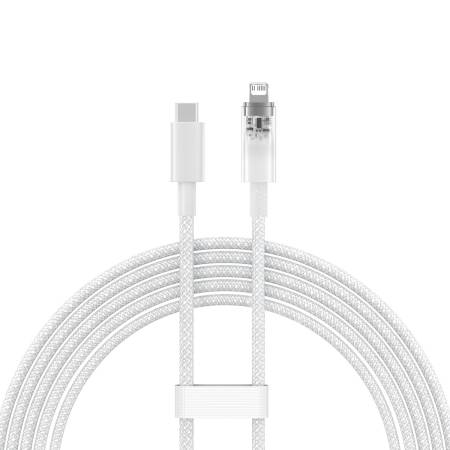 Кабел Baseus Explorer Series USB-C - Lightning 20W 2 м CATS010302 - бял