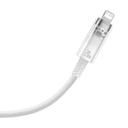 Кабел Baseus Explorer Series USB-C - Lightning 20W 2 м CATS010302 - бял