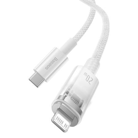 Кабел Baseus Explorer Series USB-C - Lightning 20W 2 м CATS010302 - бял