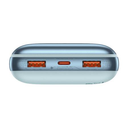 Външна батерия Baseus Bipow Pro 20000mAh 22.5W + кабел USB-A към USB-C 3A 0.3м PPBD040303 - син