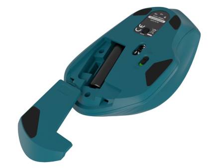 Natec Mouse Siskin Wireless 1600DPI 2.4GHz + Bluetooth 5.0 Optical Blue